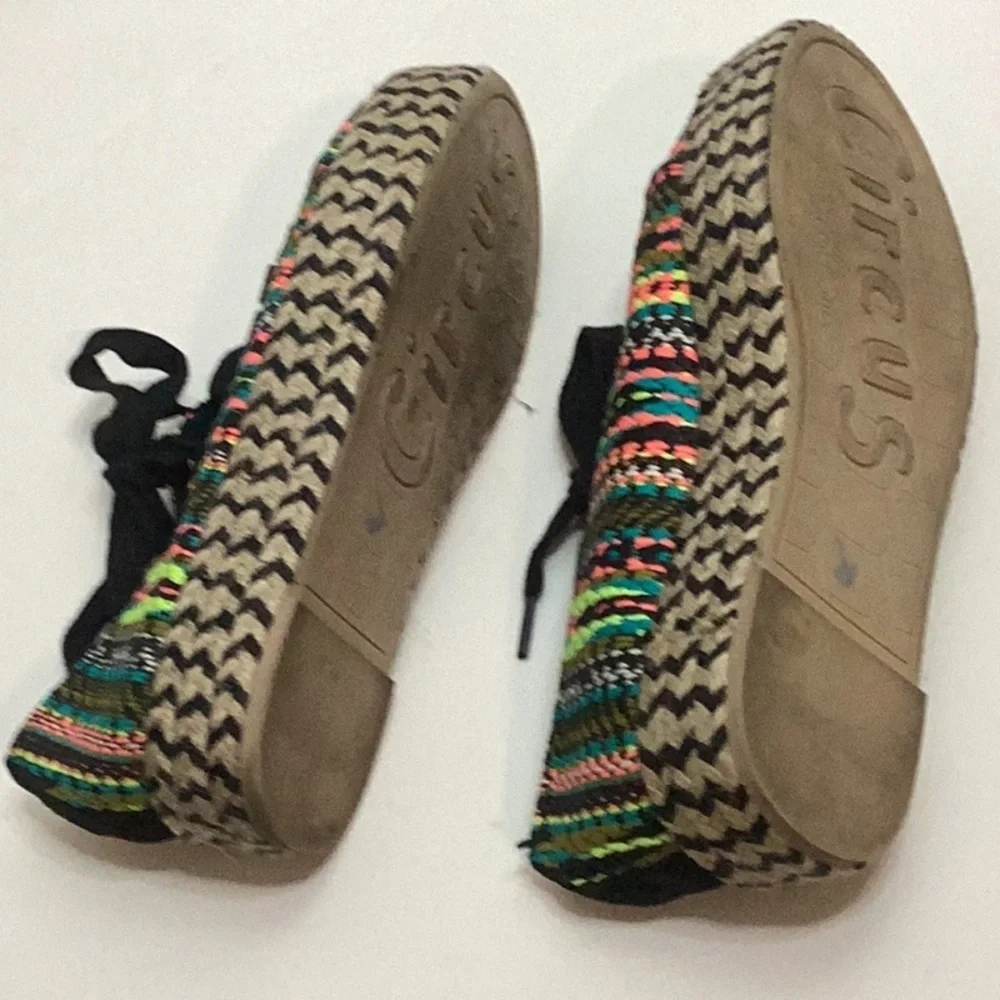 Circus by Sam Edelman Multicolor Striped Espadrille‎ Sneakers 8